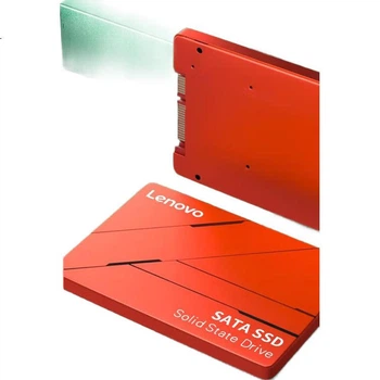 Твердотельный накопитель Lenovo 256 ГБ SATA3.0 SL700 Red Flash Shark Series, совместимый с настольными компьютерами и ноутбуками.
