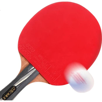 Ракетка для настольного тенниса DOUBLE FISH Qilin 3-Star High-End Competition Racket с короткой ручкой, для игры хватом «перо», универсальная, для атакующих игр. Qilin Yellow - одинарная ракетка для игры хватом «перо».