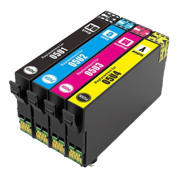 Совместимые с принтером Huiwei цветные струйные картриджи Epson WF-4838 T05U, комплект из четырех цветов.