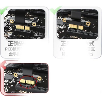 Райзер ZHENWEI PCI-E x1 3.0, угловой 90 градусов вниз, 30 см (ZW-PCIE18)