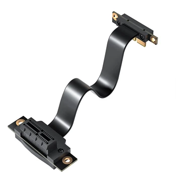 Райзер-кабель ZHENWEI PCI-E x1 3.0, 50 см, кут 90° (ZW-PCIE20)