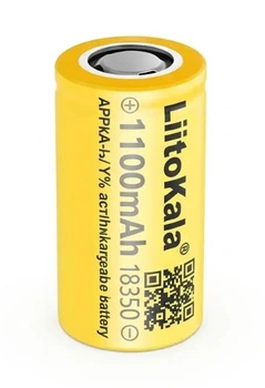 Аккумулятор LiitoKala 18350 Li-ion 3.7V 1100mAh