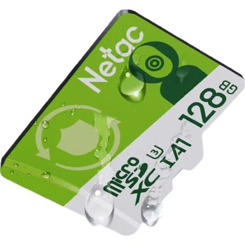 Карта памяти Netac microSD 128 ГБ A1 U3 V30 4K для видеорегистраторов и камер