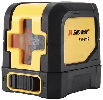 Mini laser krzyżowy Sndway 10 m wiązka czerwona SW-311R (6971978411621)