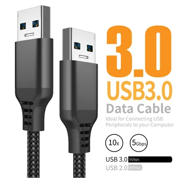 Кабель USB 3.0 Male to Male 1м Stone ST-USB301M-1M