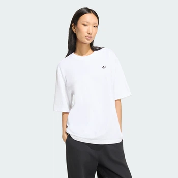 Женская футболка ESSENTIALS BOYFRIEND adidas KT4807 (XS) белый (4069991436737)