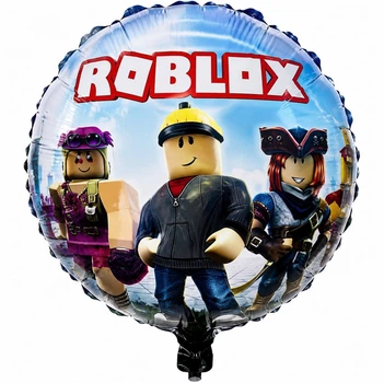 Фольгированный воздушный шар Roblox 45 см | Круглый шар Роблокс | Декор для Дня рождения