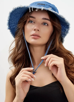 Панама Jacquemus One size(універсальний розмір), Унісекс, синій джинс .