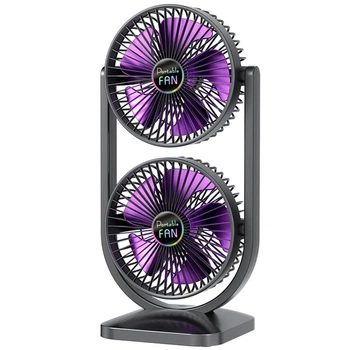 Настольный вентилятор S30 Dual-Fan 3000mAh Black Epik (2000003505340)