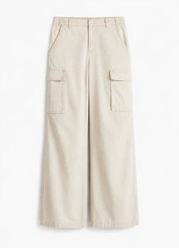 Джинси карго H&M 1230836003c68 38 світло-бежеві (100014393)