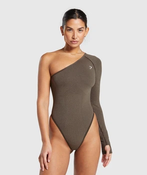 Спортивне боді Gymshark b8a5ec68 M коричневе (100014244)