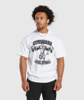 Спортивна футболка з бавовни Gymshark a6a3fc68 L біла (100014314)