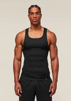 Спортивная майка из хлопка Gymshark a5a2e1c58 XL черная (100014219)