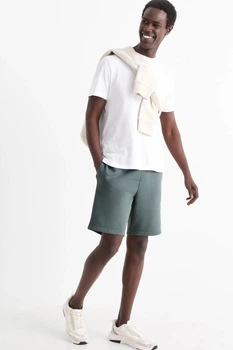 Шорты из хлопка C&A 2232916c68 XXL зеленые (100013921)