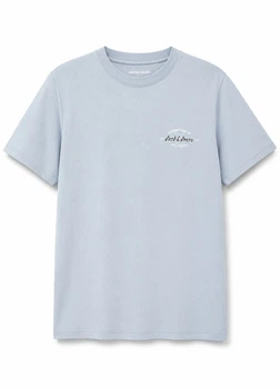 Футболка из хлопка оверсайз Jack & Jones 12297449c69 S голубая (100015007)