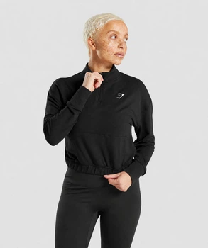 Спортивный зип-свитшот Gymshark glpo5700c68 M черный (100014249)