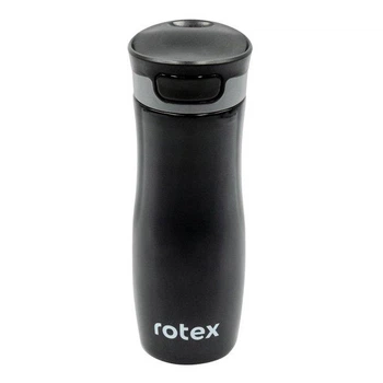 Термокухоль Rotex, нержавіюча сталь, 450 мл, чорний(TO_00-00002545)