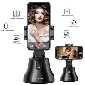 Умный штатив для блогеров Apai Genie 360° с автоматическим отслеживанием лица и объектов Black