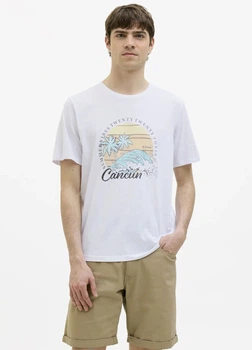 Футболка из хлопка Jack & Jones 12273787c69 L белая (100014935)