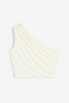 Топ на одне плече H&M 1152003006c68 L молочний (100014399)