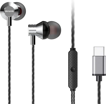 Słuchawki Aiwa ESTM-50 USB-C Silver (ESTM-50USB-C/SL)