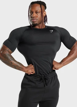 Спортивная футболка Gymshark a1a3gc54 XS черная (100014212)