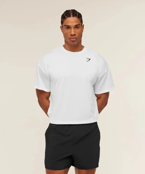Спортивная футболка Gymshark a6a4wc68 M белая (100014310)