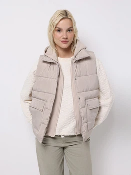 Теплый жилет короткий женский Colin's CL1075669ECR S Ecru (8684112818375)