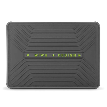 Противоударный чехол для ноутбука WIWU Defender Sleeve универсальный серый для защиты 13.6 14.2 дюйма