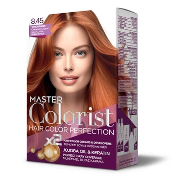 Краска для волос Master Colorist 8.45 Медная Корица 2x50 мл+2x50 мл+10 мл