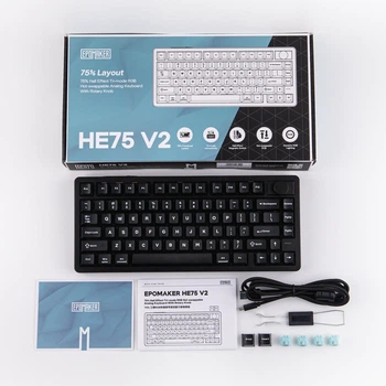Epomaker HE75 V2 Black Механічна бездротова клавіатура