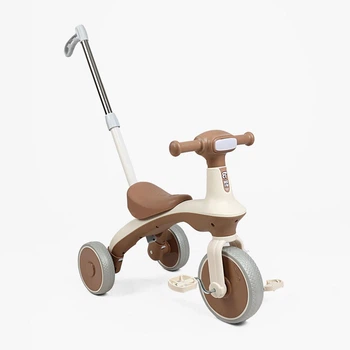 Детский трехколесный Велосипед Best Trike (HT-4860-23) колеса PU, озвучивание и подсветка, родительская ручка