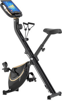 Rower treningowy Gymtek FX600 magnetyczny składany Złoty (5907766665335)