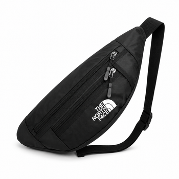 Бананка спортивна через плече TNF Oxford 600D чорна компактна