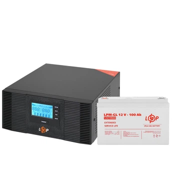 Комплект резервного питания LP (LogicPower) ИБП + гелевая батарея (UPS B1500 + АКБ GL 1200W)