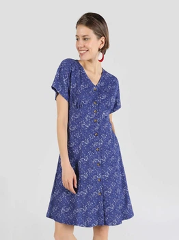 Платье миди летнее женское Colin's CL1063230INV S Indigo (8683197601780)