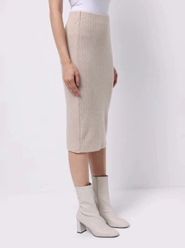Юбка миди осенняя прямая женская Colin's CL1075617BME XS Beige Melange (8684112821801)
