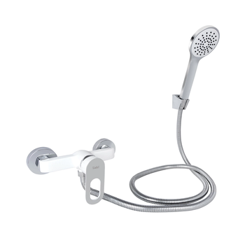 Змішувач для душу Latwa 010 (з душовим гарнітуром) (k40) LDLAT010WHI45426 White Lidz
