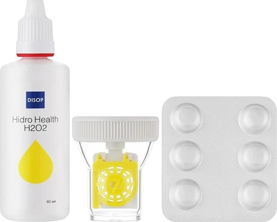 Пероксидная система для линз Disop Hidro Health H2O2 60 мл/6 таблеток