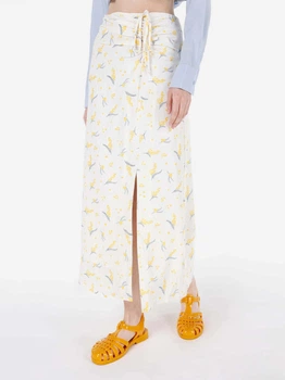 Юбка миди летняя женская Colin's CL1068923OFW 40 Off White (8684112220765)