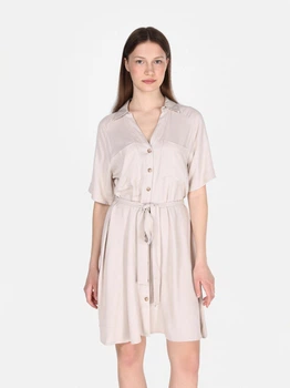 Платье-рубашка миди летнее женское Colin's CL1073826BEI XS Beige (8684112629766)