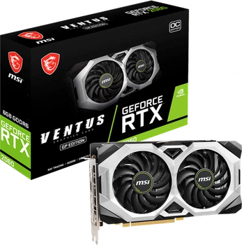 Видеокарта MSI GeForce RTX 2060 VENTUS GP OC 6GB GDDR6