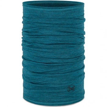 Пов'язка Buff Lightweight Merino Wool Solid Teal синя