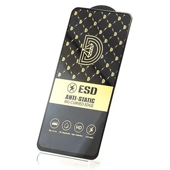 Защитное стекло ESD 6D Full Glue для Motorola Moto G55 полноэкранное черное
