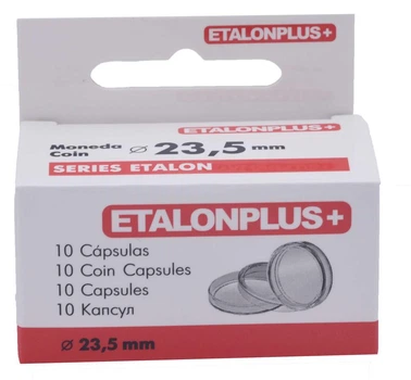 Капсули для монет 23,5 мм.&nbsp;(10 штук) Etalonplus