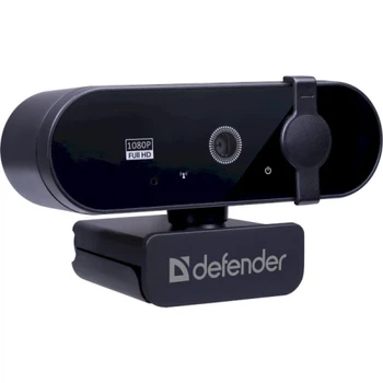Веб-камера Defender G-Lens 2580 FullHD, Black, 1920x1080 / 30 fps, мікрофон (із шумозаглушенням), автофокус, кут огляду 86°, універсальне кріплення, USB, 1.5 м (63112)