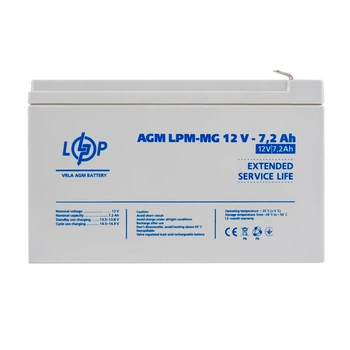 Аккумулятор мультигелевый LPM-MG 12V - 7.2 Ah Уценка 10.2024