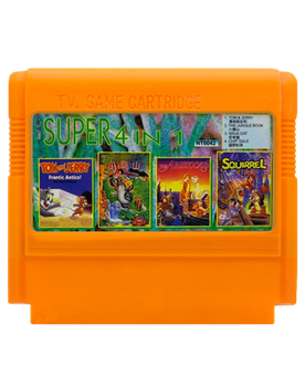 Сборник Игр RMC Famicom Dendy 4 in 1 NT8042 Tom & Jerry, Jungle Book, Ninja Cat, Chip & Dale 1 90х TV Game Английская Версия Только Картридж Б/У