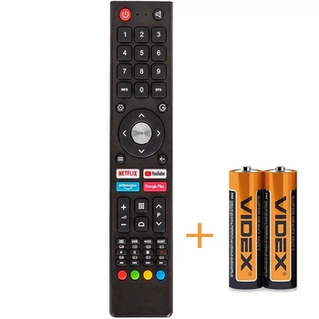 Пульт для телевізора GRUNHELM 43U700-GA11V NETFLIX YOUTUBE + Подарок Батарейка солевая Videx R03P/AAA 2шт
