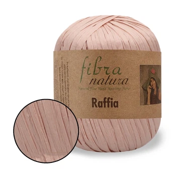FibraNatura Raffia, Пастельный №116-23, летняя пряжа для сумок, шляпок, декора, 40г/90м, 100% вискоза